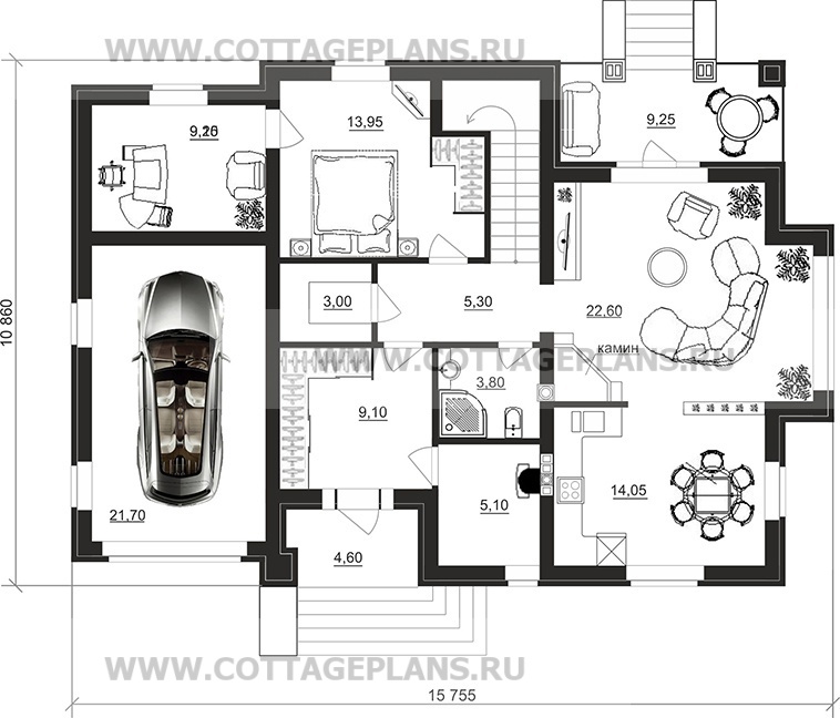 Поэтажные планы проект дома 29-97 общ. площадь 196,30 м2