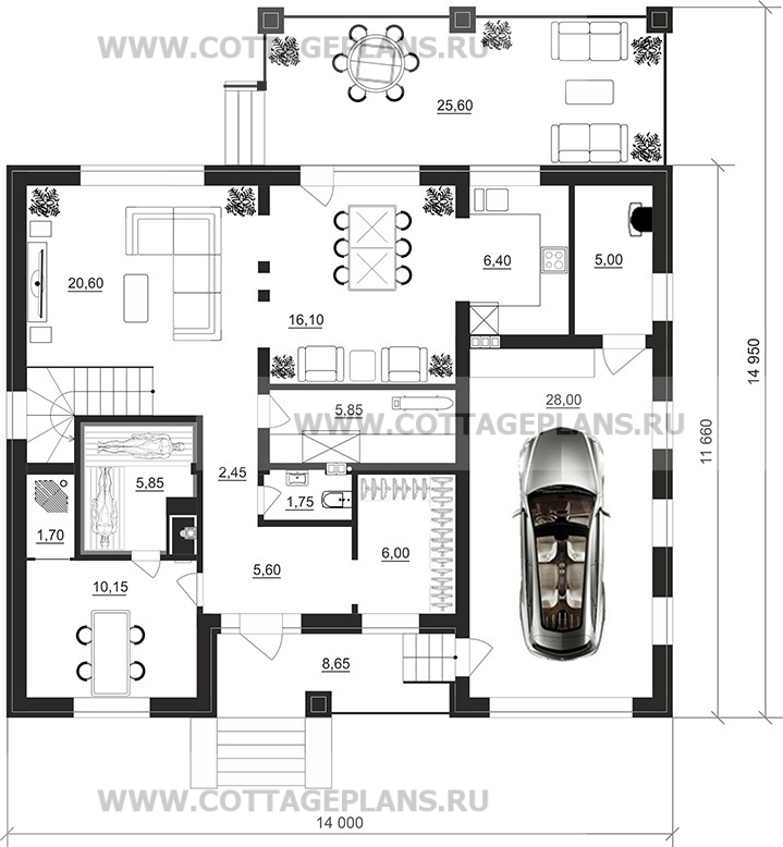 Поэтажные планы проект дома 106-98 общ. площадь 190,05м2