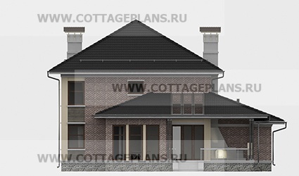 Фасады проект дома 76-24 общ. площадь 352,15 м2