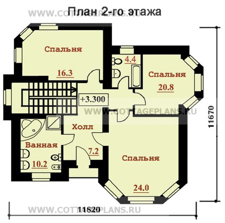 Поэтажные планы проект дома 47-81 общ. площадь 331,5 м2