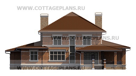 Фасады проект дома 75-36 общ. площадь 348,55 м2