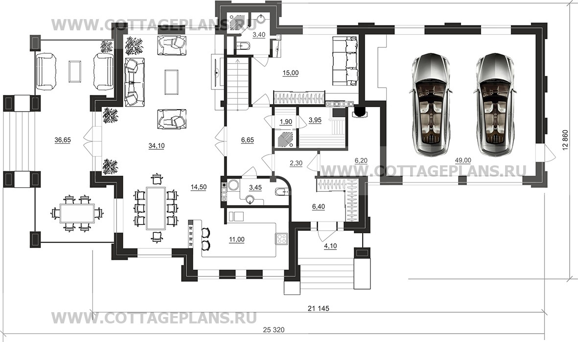 Поэтажные планы проект дома 200-82 общ. площадь 262,30 м2