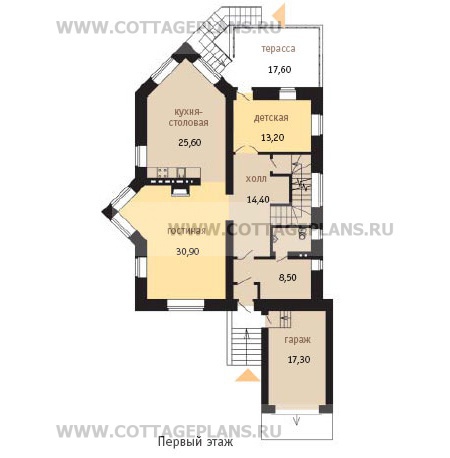Поэтажные планы проект дома 48-77 общ. площадь 308,7 м2