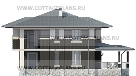 Фасады проект дома 78-17 общ. площадь 365,40м2
