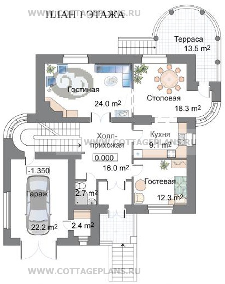 Поэтажные планы проект дома 32-65 общ. площадь 308,3м2