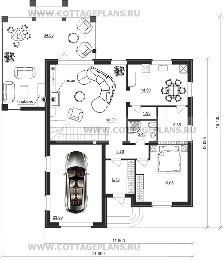 Поэтажные планы проект дома 76-14 общ. площадь 268,30 м2
