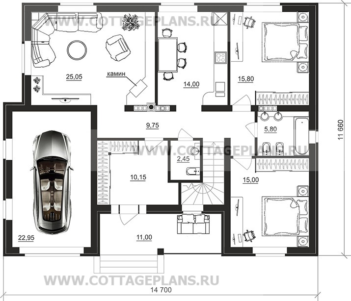 Поэтажные планы проект дома 91-46 общ. площадь 218,10 м2