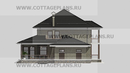 Фасады проект дома 76-20 общ. площадь 370,60 м2