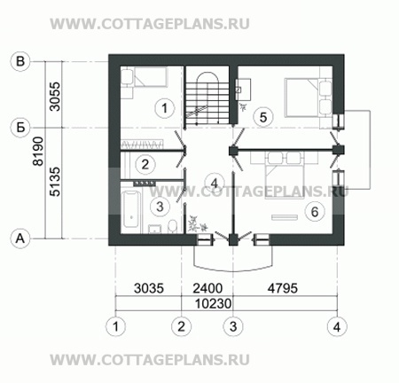Поэтажные планы проект дома 59-87 общ. площадь 156,1 м2
