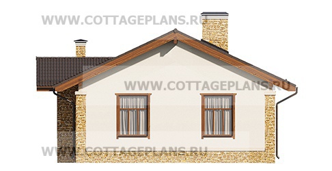 Фасады проект дома 700-51 общ. площадь 66,55 м2