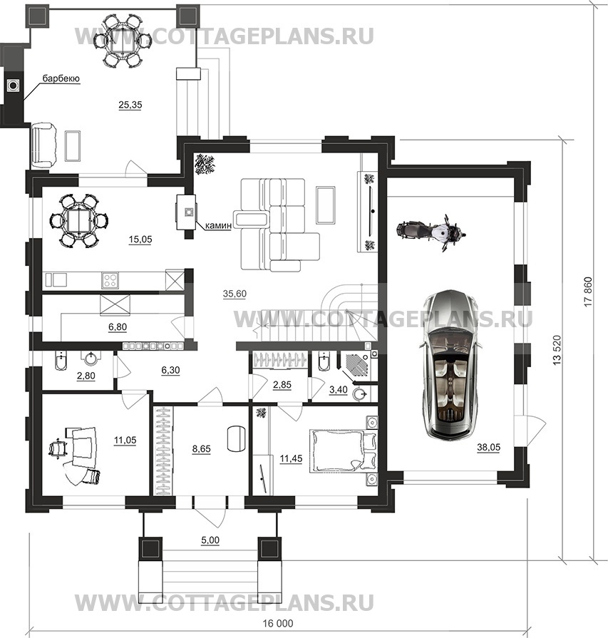 Поэтажные планы проект дома 205-26 общ. площадь 347,65 м2