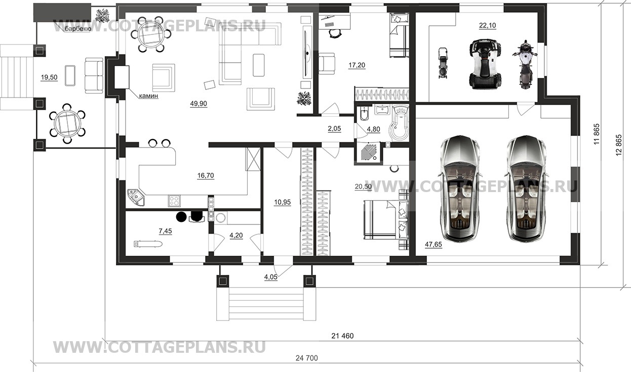 Поэтажные планы проект дома 702-14 общ. площадь 203,20 м2