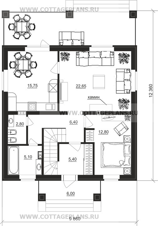 Поэтажные планы проект дома 21-65 общ. площадь 141,70 м2