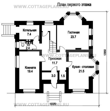 Поэтажные планы проект дома 47-07 общ. площадь 168,8 м2