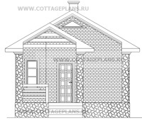 Фасады проект дома 20-43 общ. площадь 37,8 м2