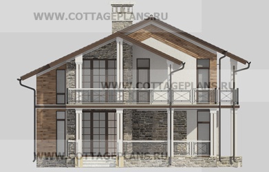 Фасады проект дома 09-00 общ. площадь 294,60 м2