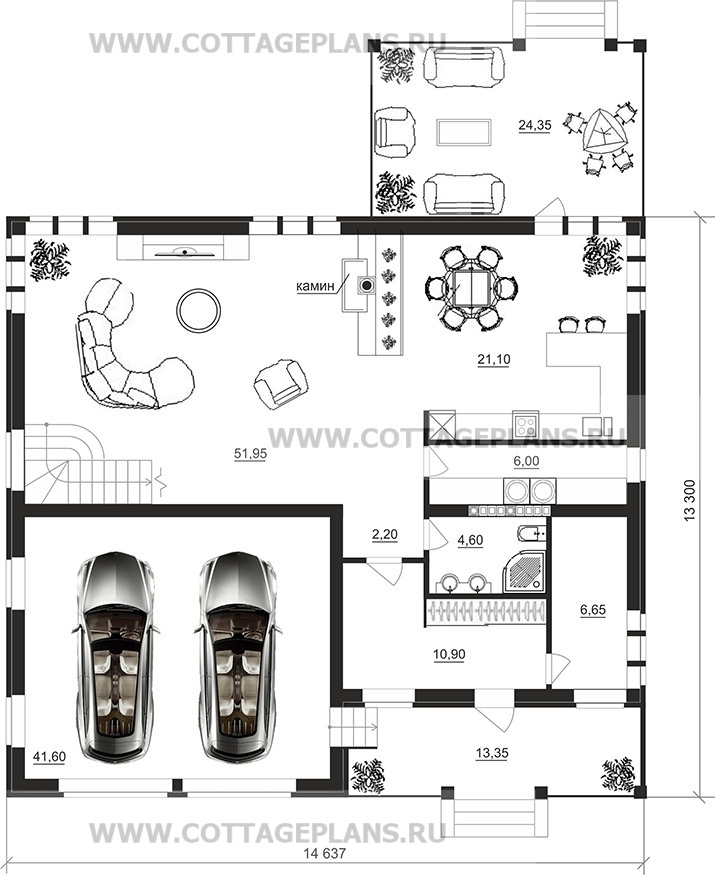 Поэтажные планы проект дома 71-22 общ. площадь 391,60 м2