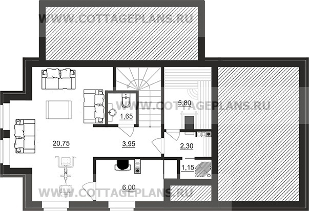 Поэтажные планы проект дома 96-89 общ. площадь 144,80 м2