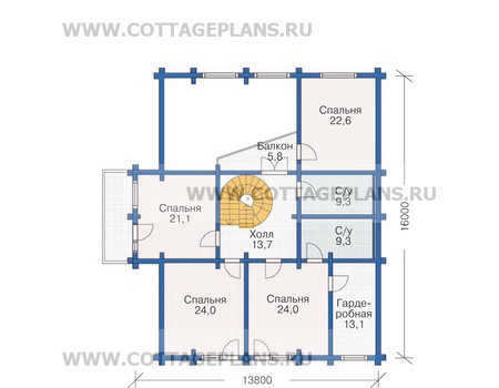 Поэтажные планы проект дома 12-02 общ. площадь 373 м2