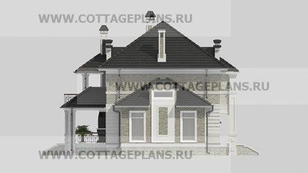 Фасады проект дома 29-71 общ. площадь 295,15 м2