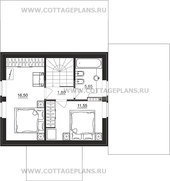 Поэтажные планы проект дома 74-09 общ. площадь 92,90 м2