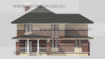 Фасады проект дома 77-68 общ. площадь 227,25 м2