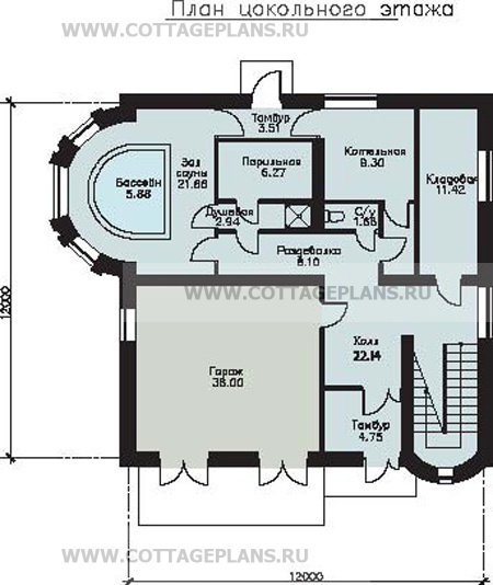 Поэтажные планы проект дома 35-59 общ. площадь 264,33 м2