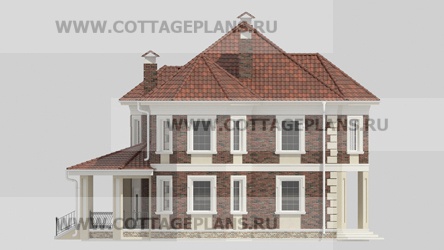 Фасады проект дома 16-64 общ. площадь 318,07 м2