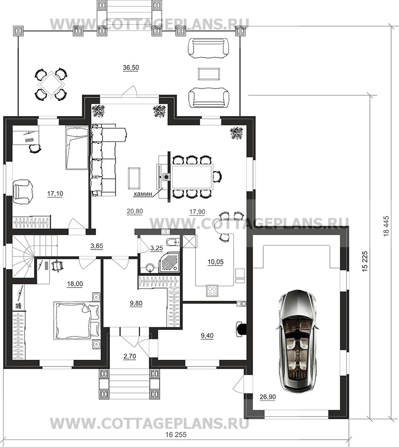 Поэтажные планы проект дома 200-05 общ. площадь 229,55 м2