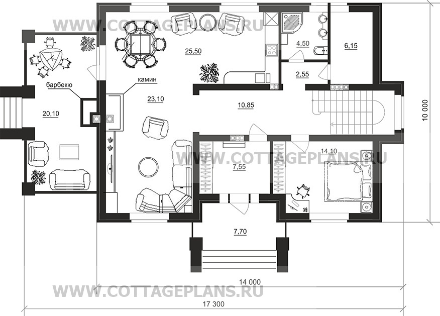 Поэтажные планы проект дома 76-93 общ. площадь 328,40 м2
