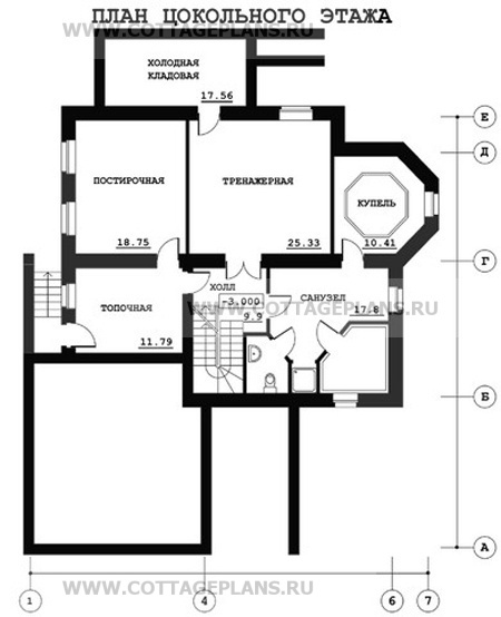 Поэтажные планы проект дома 47-68 общ. площадь 420 м2
