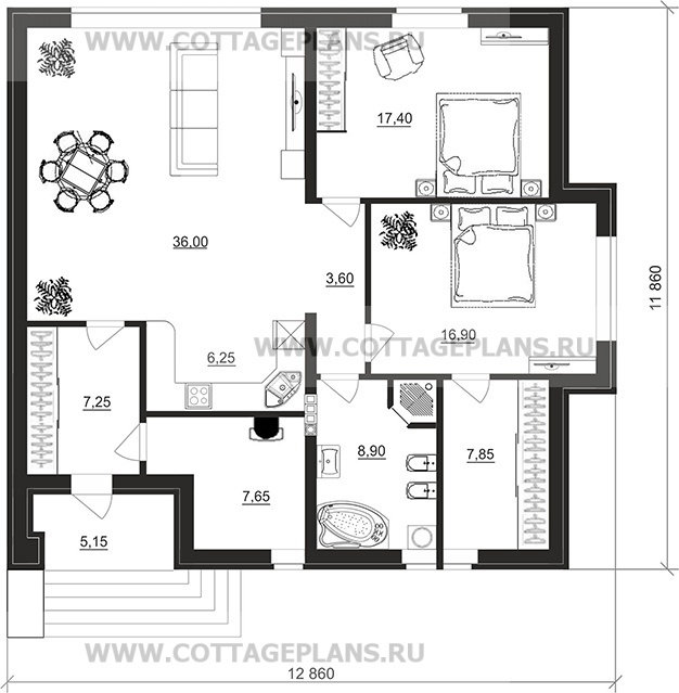Поэтажные планы проект дома 90-91 общ. площадь 112,10 м2
