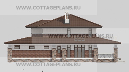 Фасады проект дома 96-09 общ. площадь 495,05 м2