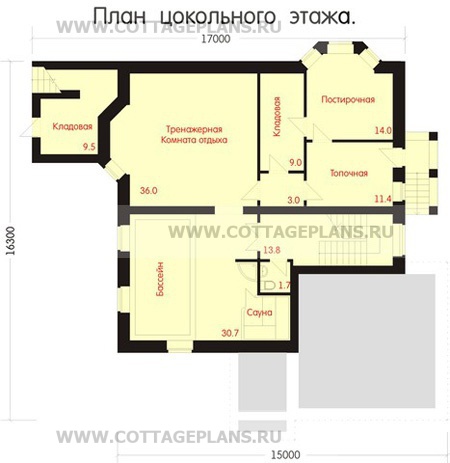 Поэтажные планы проект дома 47-45 общ. площадь 528,25 м2