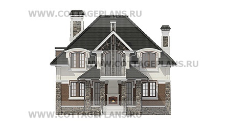 Фасады проект дома 100-61 общ. площадь 196,25 м2