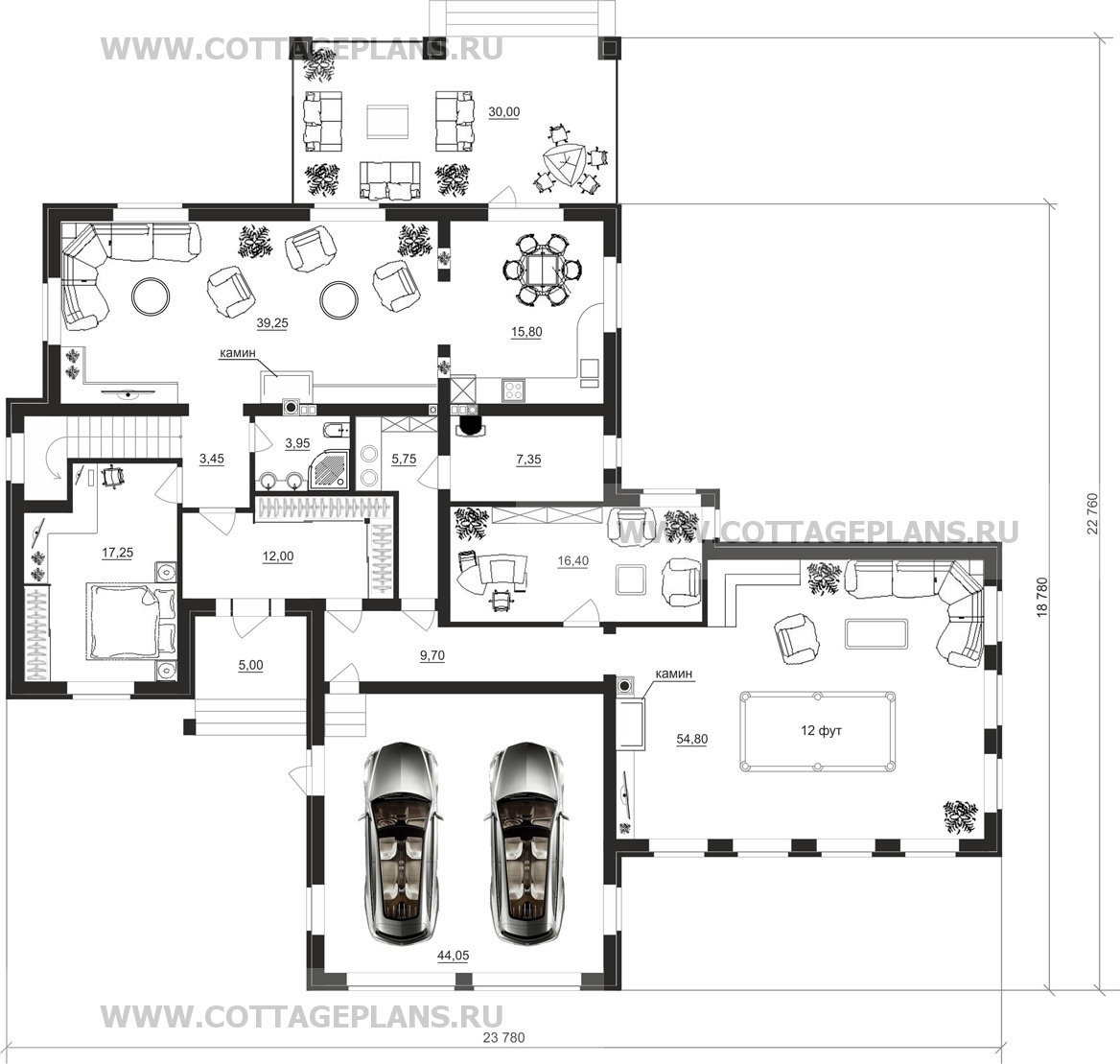 Поэтажные планы проект дома 83-73 общ. площадь 347,45 м2