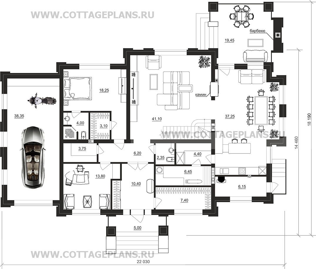 Поэтажные планы проект дома 202-85 общ. площадь 312,10 м2