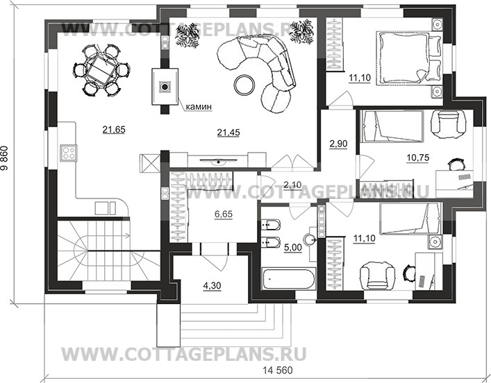 Поэтажные планы проект дома 28-51 общ. площадь 188,80 м2