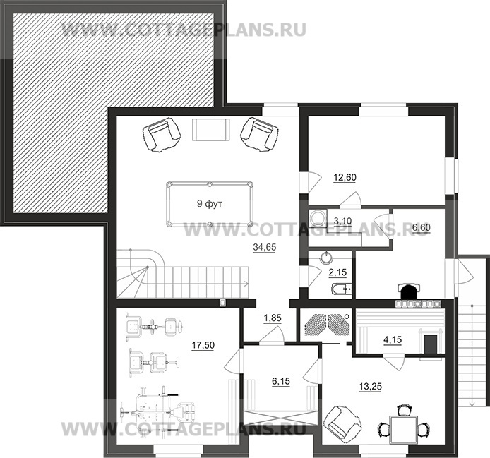 Поэтажные планы проект дома 28-16 общ. площадь 203,35 м2