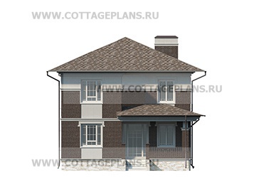 Фасады проект дома 206-62 общ. площадь 102,75м2