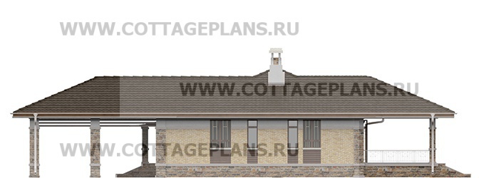 Фасады проект дома 702-59 общ. площадь 126,50 м2