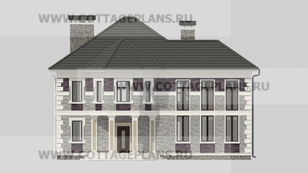 Фасады проект дома 76-50 общ. площадь 313,10 м2