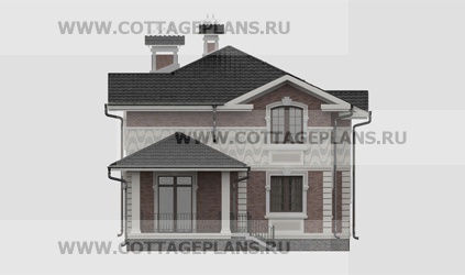 Фасады проект дома 17-55 общ. площадь 260,85 м2