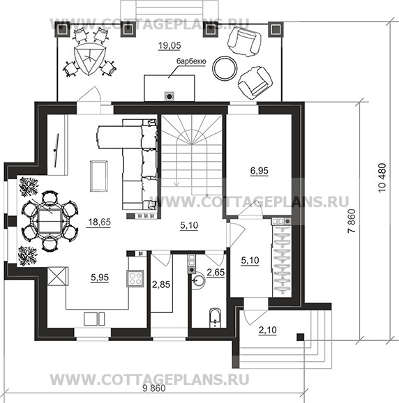 Поэтажные планы проект дома 96-98 общ. площадь 146,55 м2