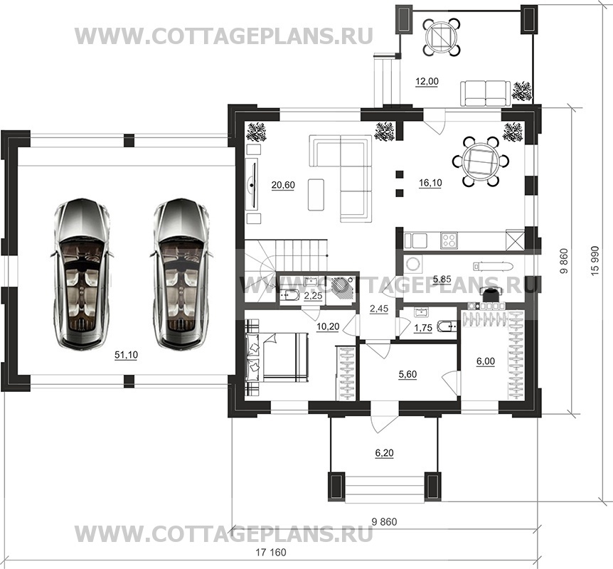 Поэтажные планы проект дома 106-54 общ. площадь 190,35м2
