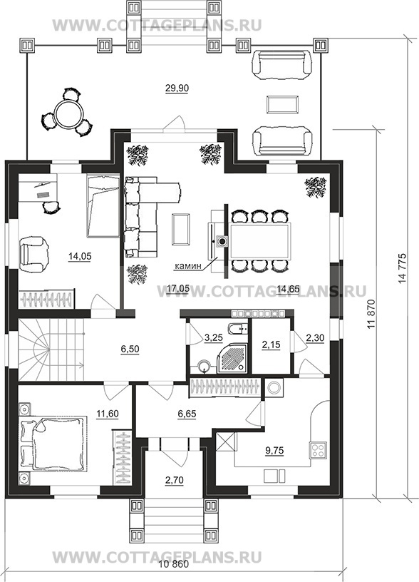 Поэтажные планы проект дома 78-98 общ. площадь 250,90 м2