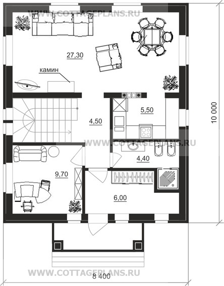 Поэтажные планы проект дома 21-97 общ. площадь 176,70 м2