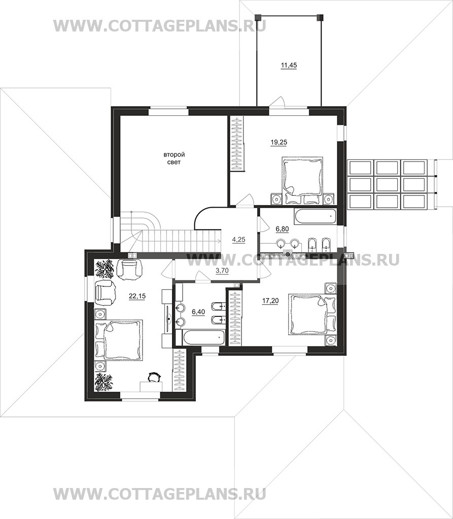 Поэтажные планы проект дома 76-92 общ. площадь 475,80 м2