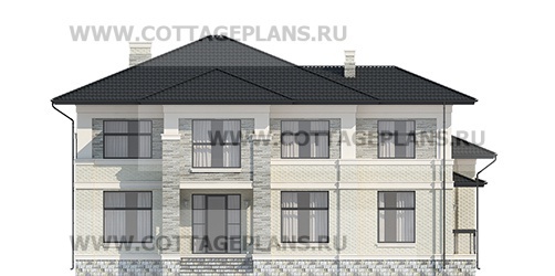 Фасады проект дома 203-72 общ. площадь 368,00 м2