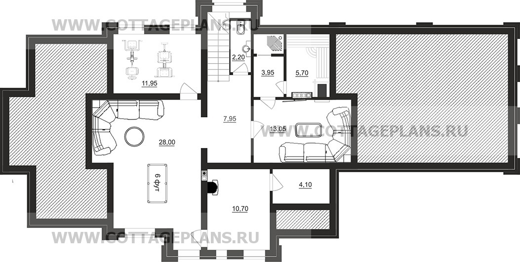 Поэтажные планы проект дома 101-81 общ. площадь 308,20 м2
